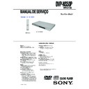 Sony DVP-NS50P Service Manual