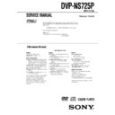 Sony DVP-NS725P, HT-1750DP, HT-1800DP Service Manual