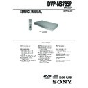 Sony DVP-NS765P Service Manual