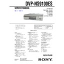 Sony DVP-NS9100ES Service Manual