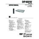 Sony DVP-NS975V Service Manual