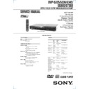 Sony DVP-S335, DVP-S336, DVP-S345, DVP-S535D, DVP-S735D Service Manual
