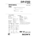 Sony DVP-S705D Service Manual