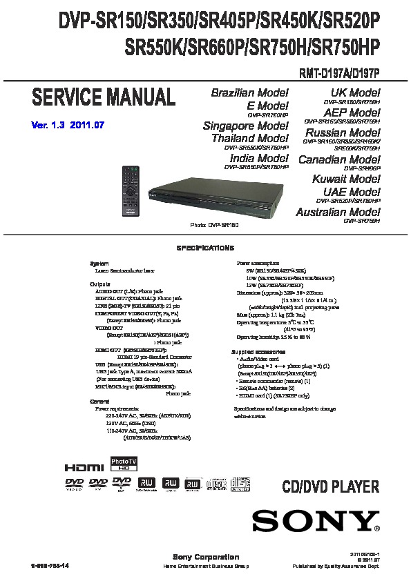 Sony DVD service manuals - Page 20