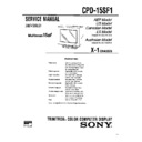 Sony CPD-15SF1 (serv.man2) Service Manual