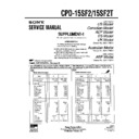 Sony CPD-15SF2, CPD-15SF2T (serv.man2) Service Manual