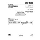 Sony CPD-1730 (serv.man5) Service Manual