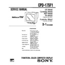 Sony CPD-17SF1 Service Manual