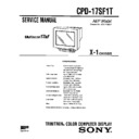 Sony CPD-17SF1T Service Manual