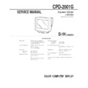 Sony CPD-2001G Service Manual