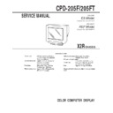 Sony CPD-205F, CPD-205FT Service Manual