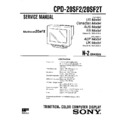 Sony CPD-20SF2, CPD-20SF2T Service Manual