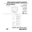 Sony CPD-520GS, CPD-520GST, CPD-520GST9 Service Manual