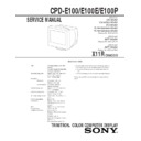 Sony CPD-E100, CPD-E100E, CPD-E100P (serv.man2) Service Manual