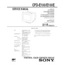 Sony CPD-E100, CPD-E100E (serv.man2) Service Manual