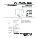 Sony CPD-E215E, CPD-E220, CPD-E220E (serv.man2) Service Manual