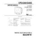 cpd-e400, cpd-e400e service manual