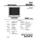 Sony CPD-E450 Service Manual