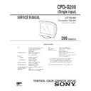 Sony CPD-G200 Service Manual