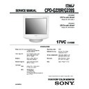 Sony CPD-G220R, CPD-G220S Service Manual