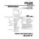 cpd-g420 (serv.man2) service manual
