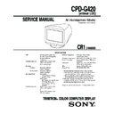 cpd-g420 service manual