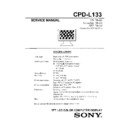 Sony CPD-L133 Service Manual