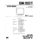 Sony GDM-20SE1T Service Manual