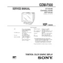 gdm-f500 service manual