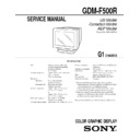 Sony GDM-F500R Service Manual