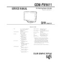 Sony GDM-FW9011 Service Manual