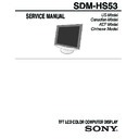 Sony SDM-HS53 Service Manual