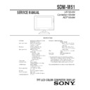Sony SDM-M51 Service Manual