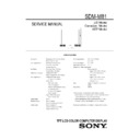 Sony SDM-M81 Service Manual