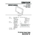 Sony SDM-P232W (serv.man2) Service Manual