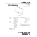 Sony SDM-P232W Service Manual