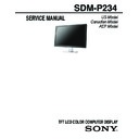 Sony SDM-P234 Service Manual