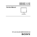 Sony SDM-S205F, SDM-S205K Service Manual