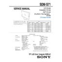 Sony SDM-S71 Service Manual