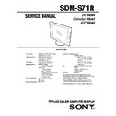 Sony SDM-S71R Service Manual