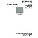 Sony SDM-X53 Service Manual
