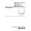 Sony SDM-X75F, SDM-X75K, SDM-X95F, SDM-X95K Service Manual
