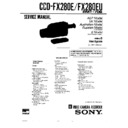 Sony CCD-FX280E, CCD-FX280EU Service Manual