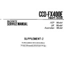 Sony CCD-FX400E (serv.man3) Service Manual