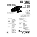 Sony CCD-FX400E Service Manual