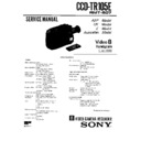 Sony CCD-TR105E Service Manual