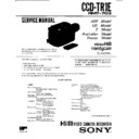 Sony CCD-TR1E (serv.man2) Service Manual