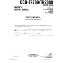 Sony CCD-TR2000, CCD-TR700 (serv.man3) Service Manual