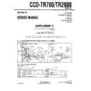 Sony CCD-TR2000, CCD-TR700 (serv.man4) Service Manual