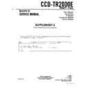 Sony CCD-TR2000E (serv.man3) Service Manual